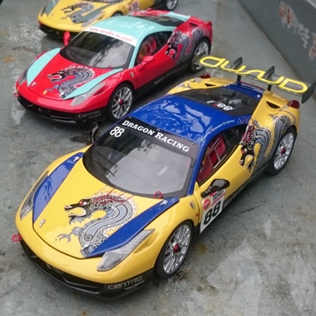Rally and race cars in miniature